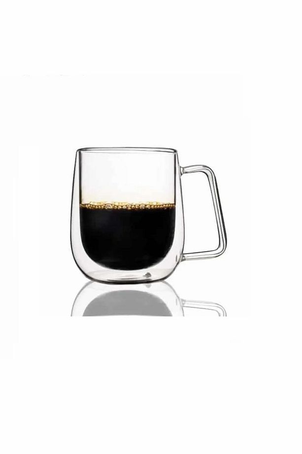 2 Adet Kahve Kupaları Latte - Amerikano  Çift Cidarlı Bardak ve Kupa - 1