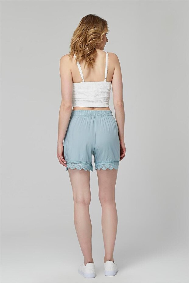Dantel Bodürlü Şort - 4