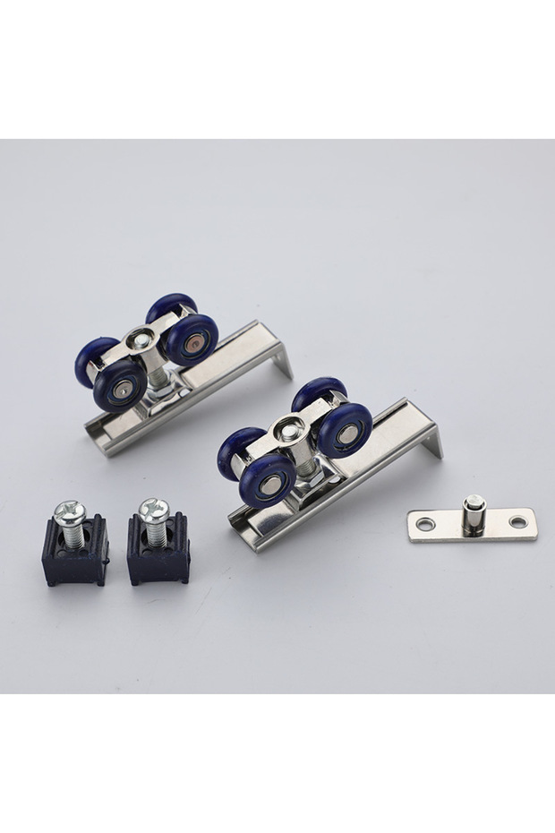 wheels 2pcs/set Sliding Door Roller Hardware Slide Doors Pulley 4 Wheels Home Room Wood Door Hanging