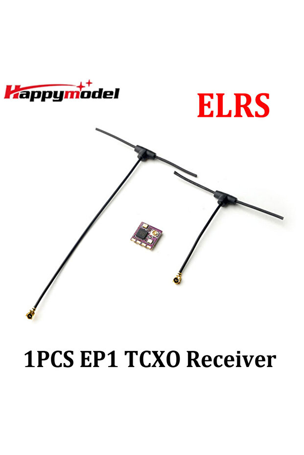 1 قطعة EP1 TCXO HappyModel 2.4G ELRS EP1 EP2 EP1 مستقبل تنوع حقيقي مزدوج TCXO مع مكبرات صوت RF لـ RC