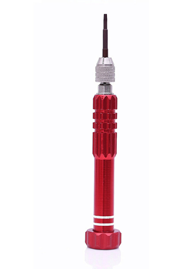 Red 5 in 1 Multi-Function Screwdriver Set Mobile Phone Watch Glasses Disassembly Tool Notebook Repai - 1