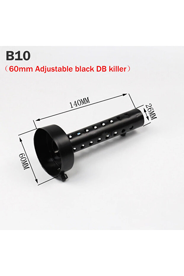B10 دراجة نارية عالمية 35 مم 42 مم 45 مم 48 مم 60 مم DB Killer عادم علبة كاتم صوت DB Kil