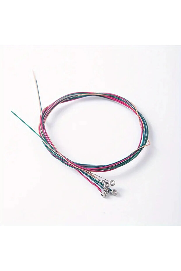 1 Set(6Pcs) Multicolor 6Pcs/Set High-Quality Acoustic Guitar Strings - Replacement Guitar Strings, P - 1
