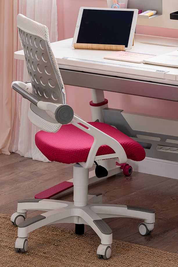 Yükseklik Ve Eğim Ayarlı, Sirius Advanced Bilgisayar Ve Çalışma Masası Takımı Ekru/fuşya - 5