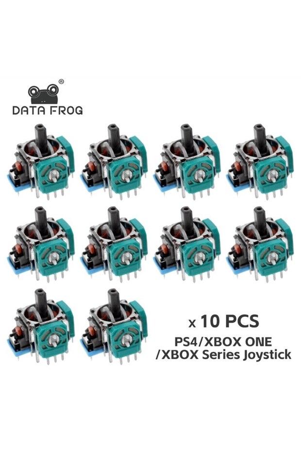 عصا تحكم تناظرية ثلاثية الأبعاد بديلة من DATA FROG لجهاز تحكم PS5/PS4/Switch Pro/Xbox One ThumbStick Re...