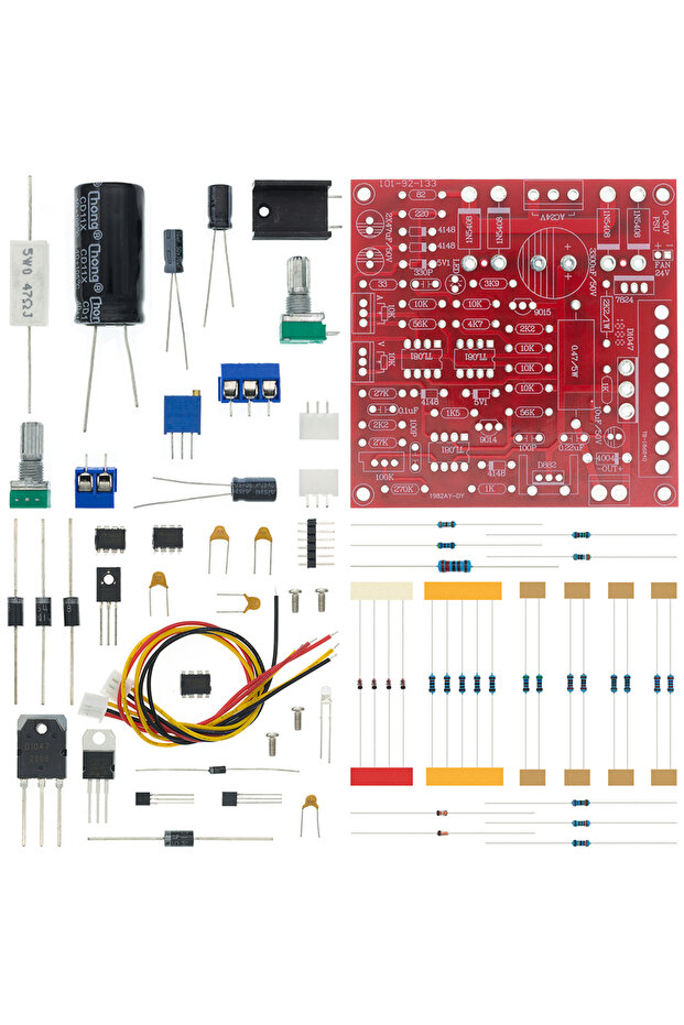 Diy Kit 0-30V 2mA-3A DC Regulated Power Supply DIY Kit Continuously Adjustable Current Limiting Prot