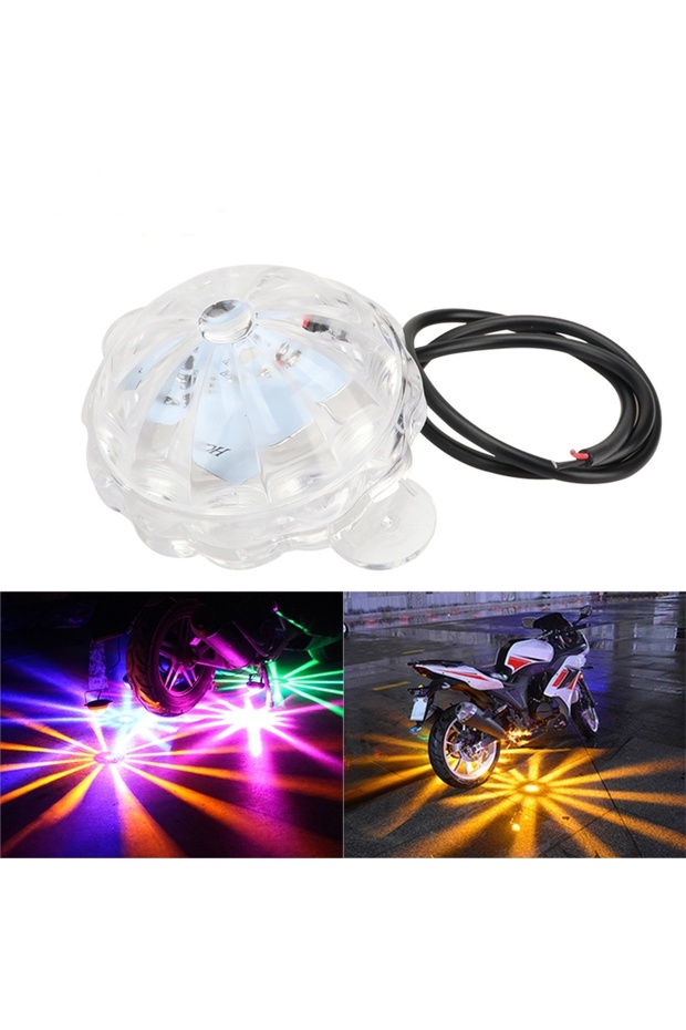 RGB 1PCS Motorcycle LED Chassis Light RGB Flash Strobe Lamp Motorbike Decoration Atmosphere Light Un