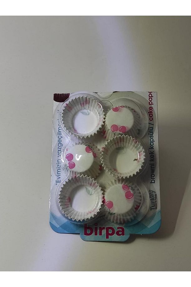 90'lı Browni Mini Kağıt Kek Kapsülü Mini Tart Kek Kapsülü Muffin Ekler Kalıbı Kiraz - 3