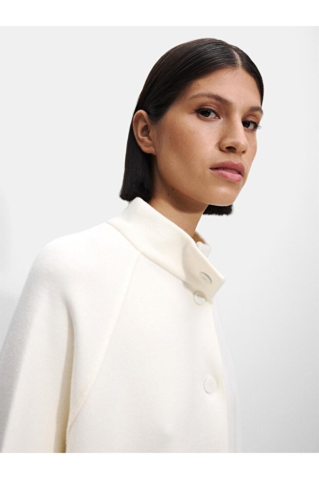 Düğmeli Örme Panço - 5