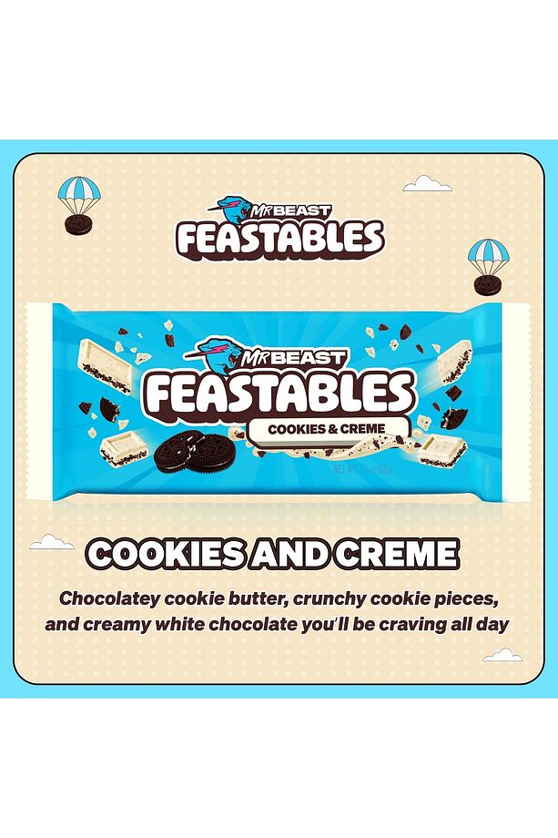 Mr Beast Feastables Cookıes & Crema Çikolata 60 mg - 2