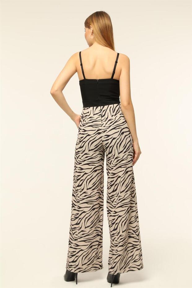 Zebra Çizgili Tulum - 4