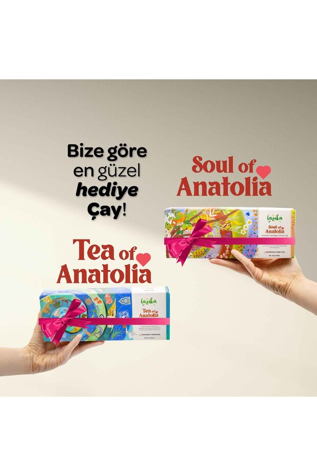 Tea of Anatolia-Yeşil Çay, Siyah Çay ve Bitki Çayı, 10'lu PLA Poşet, Hediyelik Premium Koleksiyon - 5