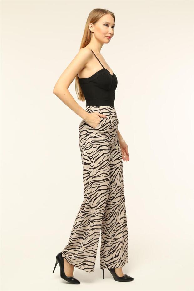 Zebra Çizgili Tulum - 2