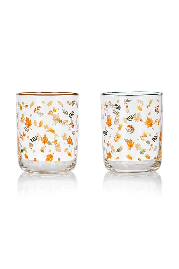 LCW HOME Karışık Baskılı Cam Bardak 3'lü 350 Ml - 3