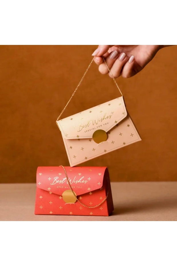 Kutumania Best Wishes Yazılı Şampanya Renkli Altın Rengi Tutma Saplı ...