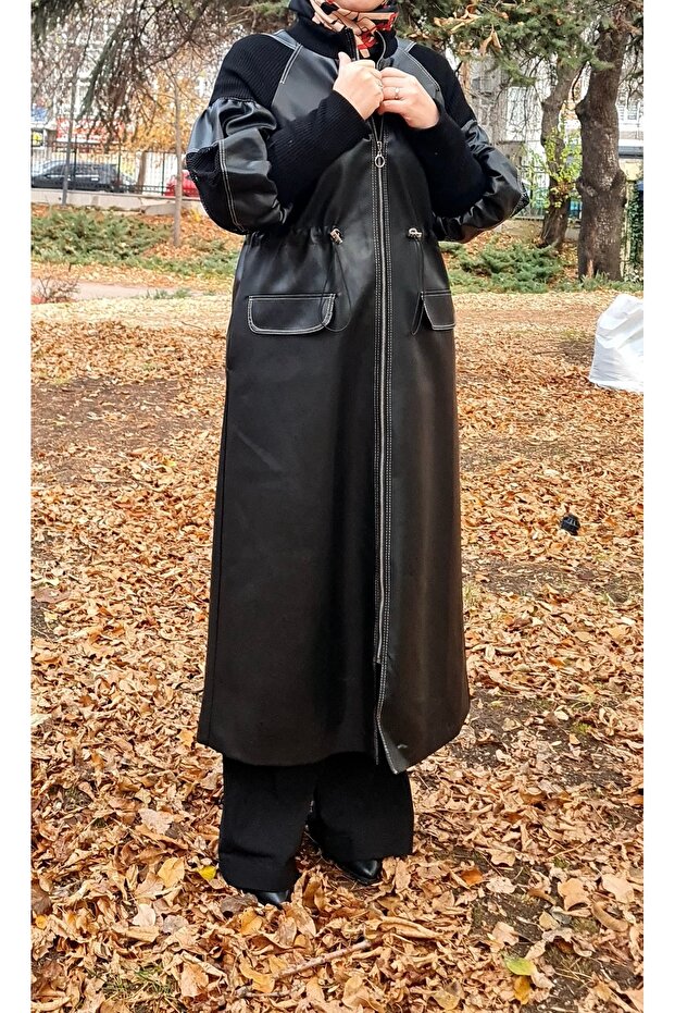 ÇELİK ÖRME DETAYLI DERİ KAP - 3