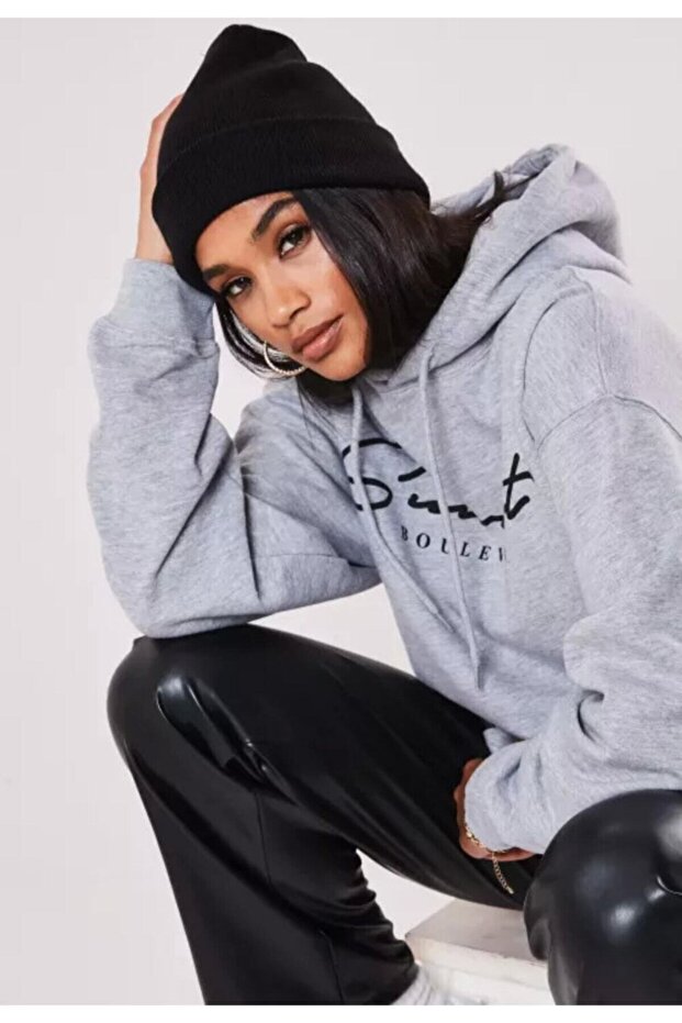 محبوك أسود للجنسين - قبعة شتوية أساسية - 1