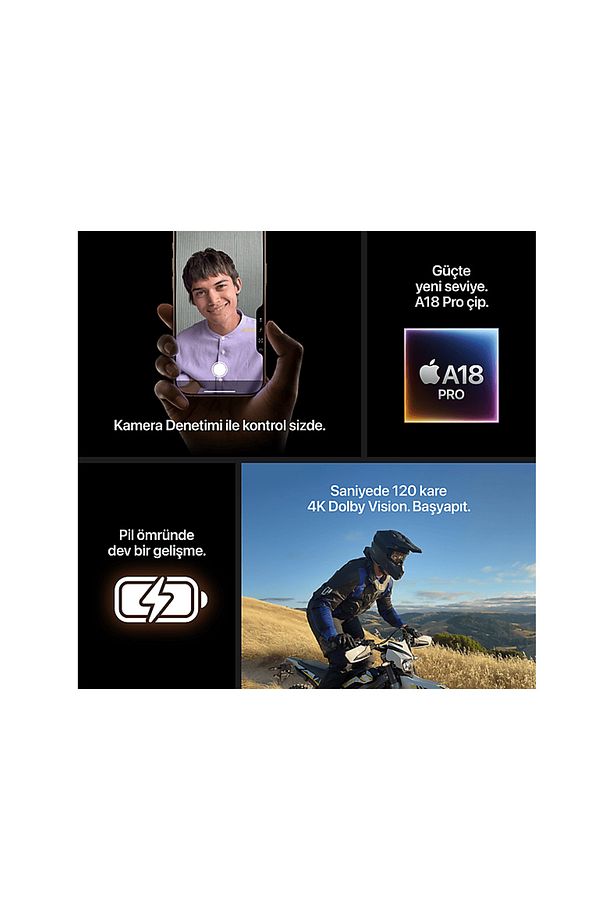 iPhone 16 Pro 1TB Akıllı Telefon Desert Titanium MYNW3TU/A - 7