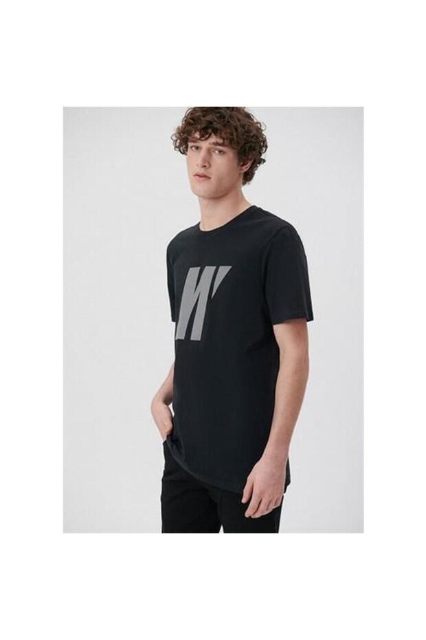 Pro Reflector Logo Printed Black Men's T-Shirt M066000-900