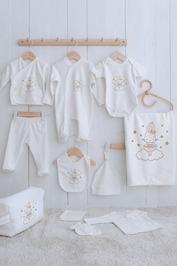 Organic 11-Piece Hospital Release - for Baby - Ballerina Rabbit
