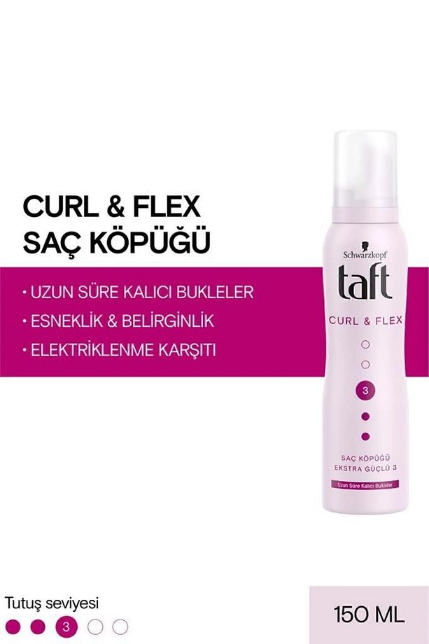 Curl & Flex Saç Köpüğü 150ml - Belirgin Bukleler İçin - 1