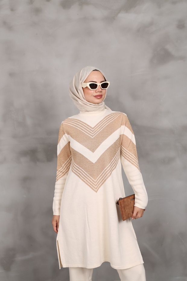 Simli Triko Tunik - 1