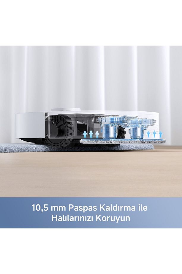 Mova E30 Ultra Robot Süpürge Ve Paspas, 7.000pa Vormax™ Emiş Gücü, 10.5mm Paspas Yükseltme - 5