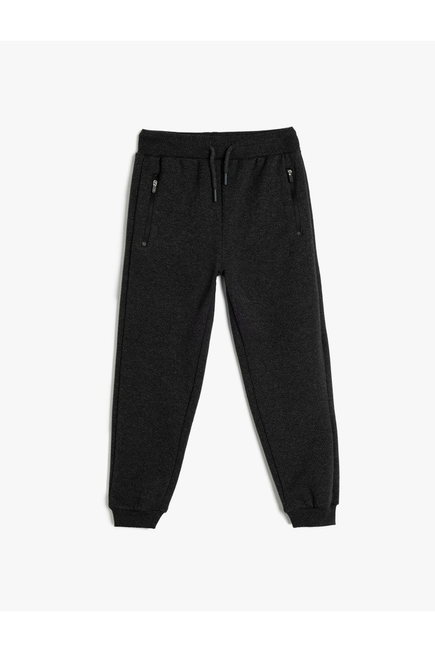 Lace-Up Waist Regular Fit Jogger Sweatpants