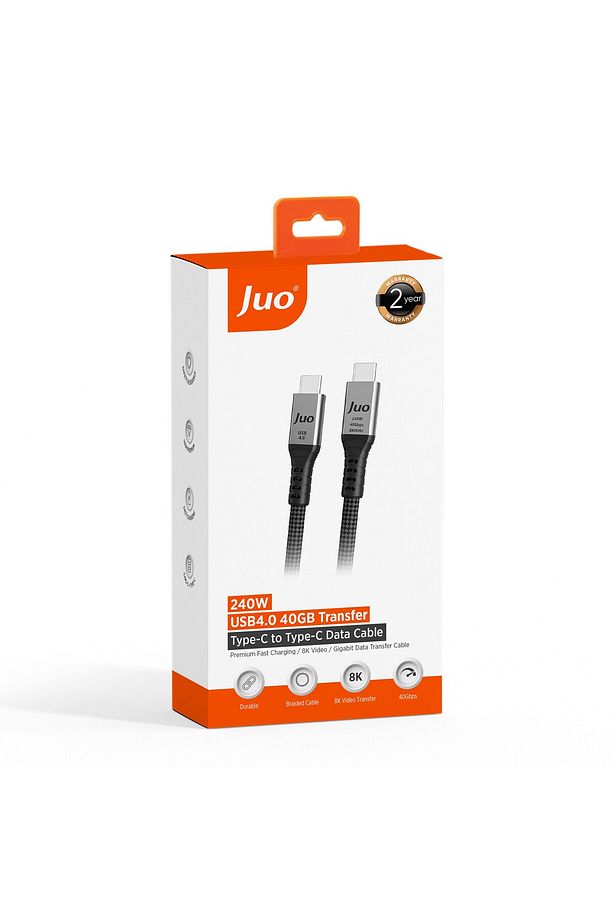 Usb 4.0 240w 40gbps Thunderbolt 4 8k 60hz Usb-c Görüntü Aktarım Ve Type-c Hızlı Şarj Ve Data Kab - 6
