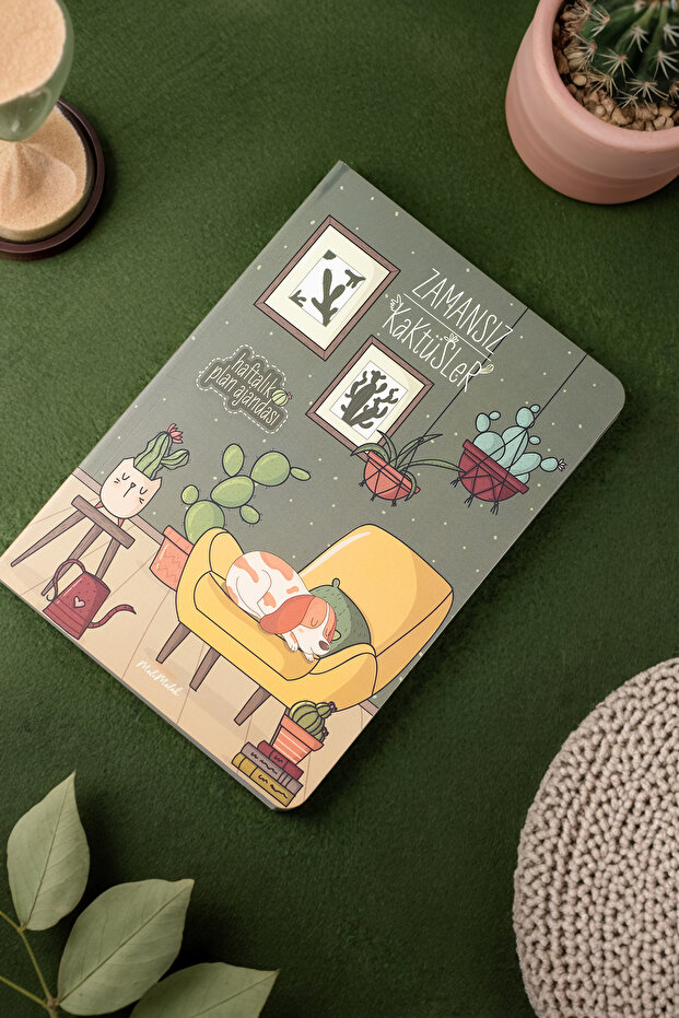 Melimelek Cactus Opuntia Timeless Agenda, 15X21.5 cm