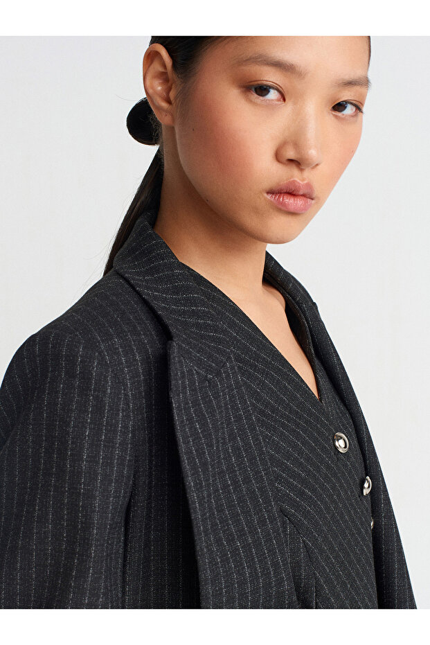 60758 Açık Blazer-Siyah - 4