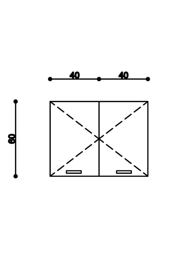 80 Cm Helena Mutfak Üst Modül - 4