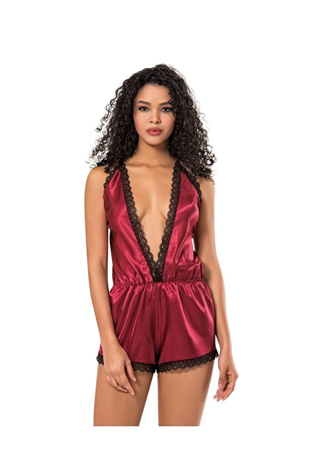 KADIN SATEN ŞORT GECELİK - 1