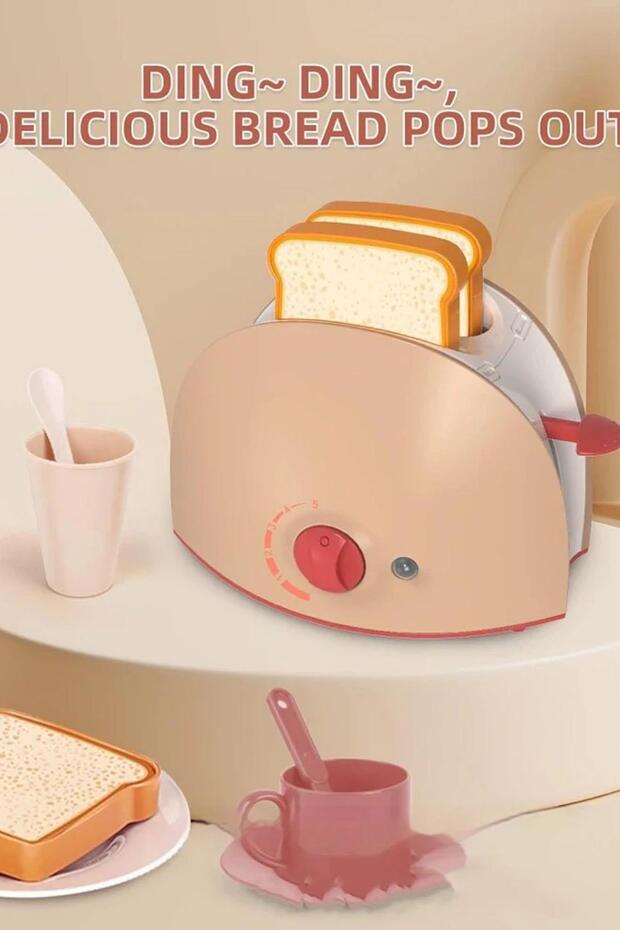 Toy Toaster with Light and Sound Function - 2