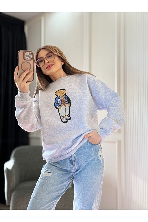 Nakış Detay Swetshirt - 2