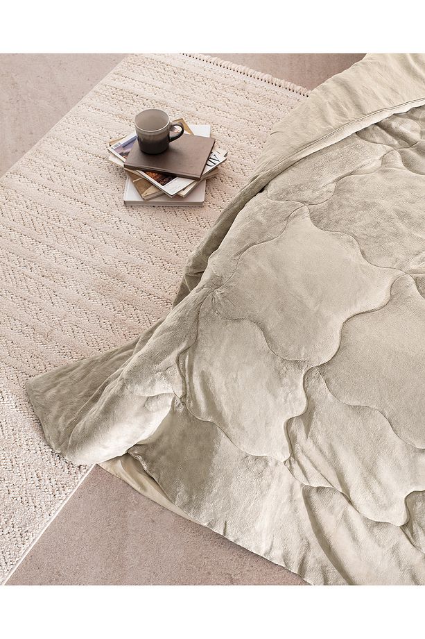 Kaira Tek Kişilik Comforter Set - Bej - 2