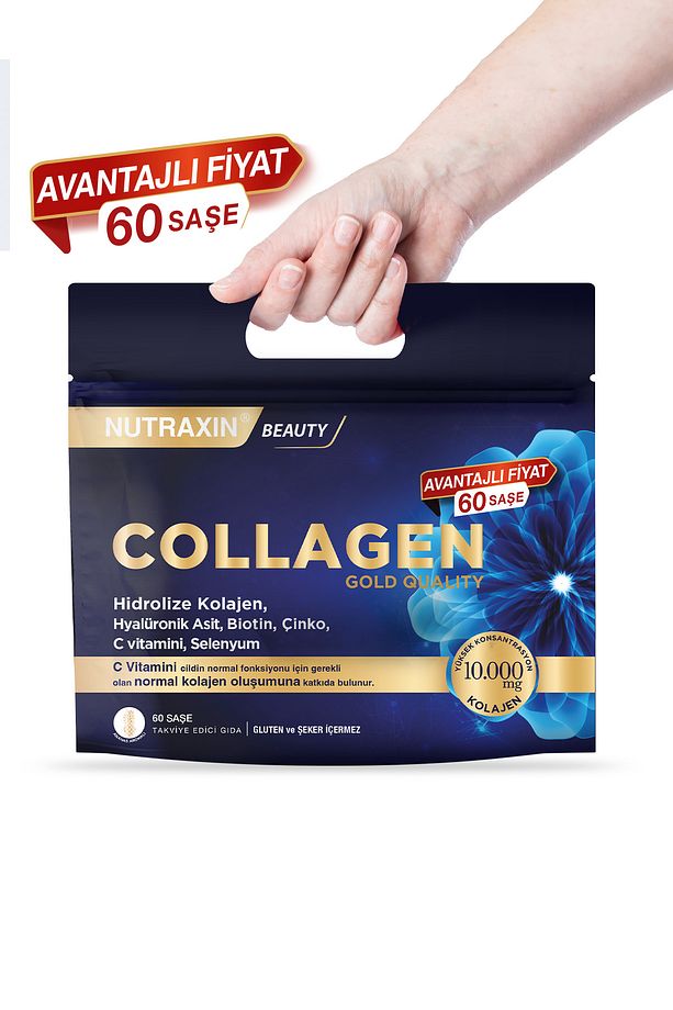 Collagen 60 Saşe 10.000 Mg Tip 1 Tip 3 Çanta Set x 2 adet - 3