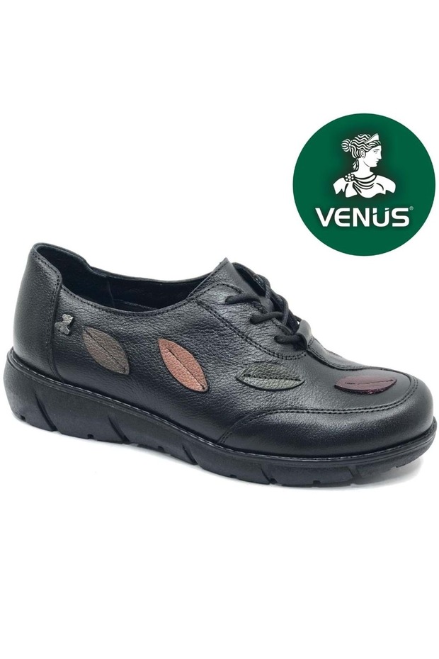 Venus 1953726 K Leaf Detail Lace-Up Leather Women's Shoes
