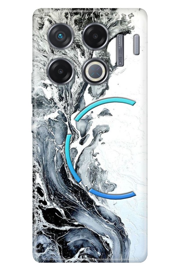 جراب Infinix GT 20 Pro من السيليكون المطبوع بالجرانيت والرخام