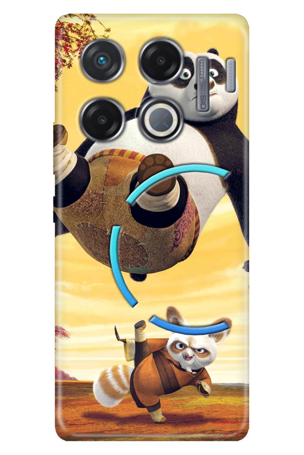Case for Infinix Gt 20 Pro Case Infinix Patterned Silicone Kungfu Panda