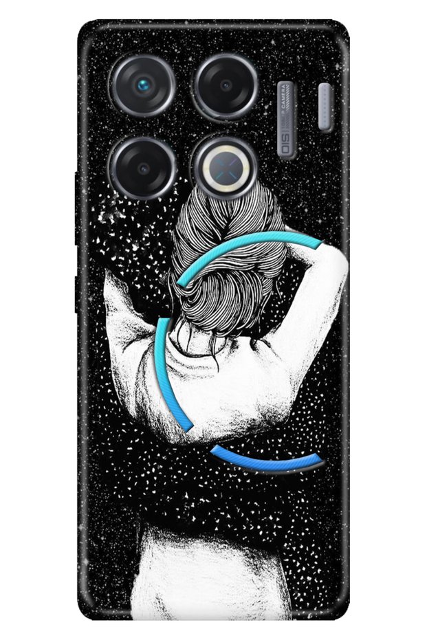 Case for Infinix Gt 20 Pro Case Infinix Pattern Silicone Printed Black Love