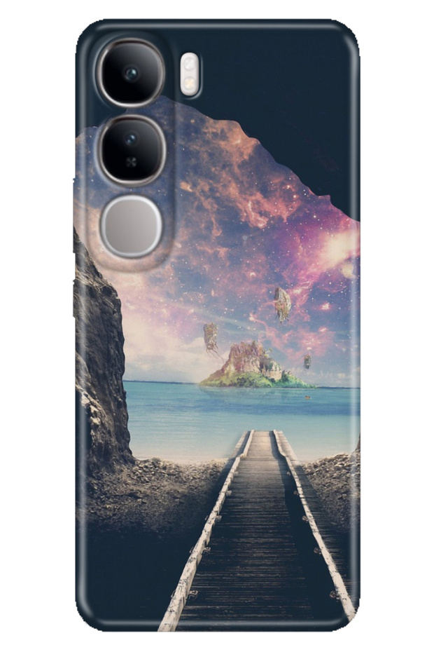 جراب Vivo V40 Lite V40 Lite منقوش من السيليكون TPU مطبوع عليه مسار القطار