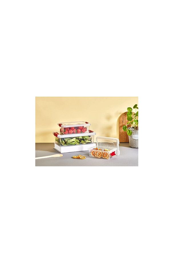 Fresh & Clink Saklama Kabı Set (4'LÜ) 0,80 Lt. X 1,50 Lt. X 3,00 Lt 6,00 Lt Org-466 - 6