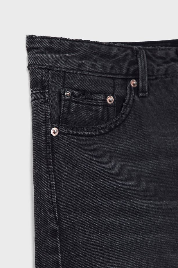 Distressed Denim Şort - 7