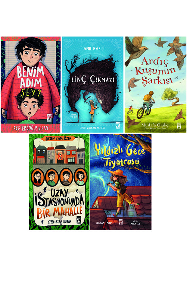 4. 5. Classroom Reading Set 5 Books Benim Adım Şeyy-Linç Çıkmazı-Uzay İstasyonunda Bir Mahalle-Yıldızlı G