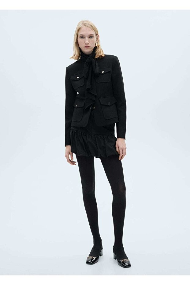 Volanlı balon mini etek - 2