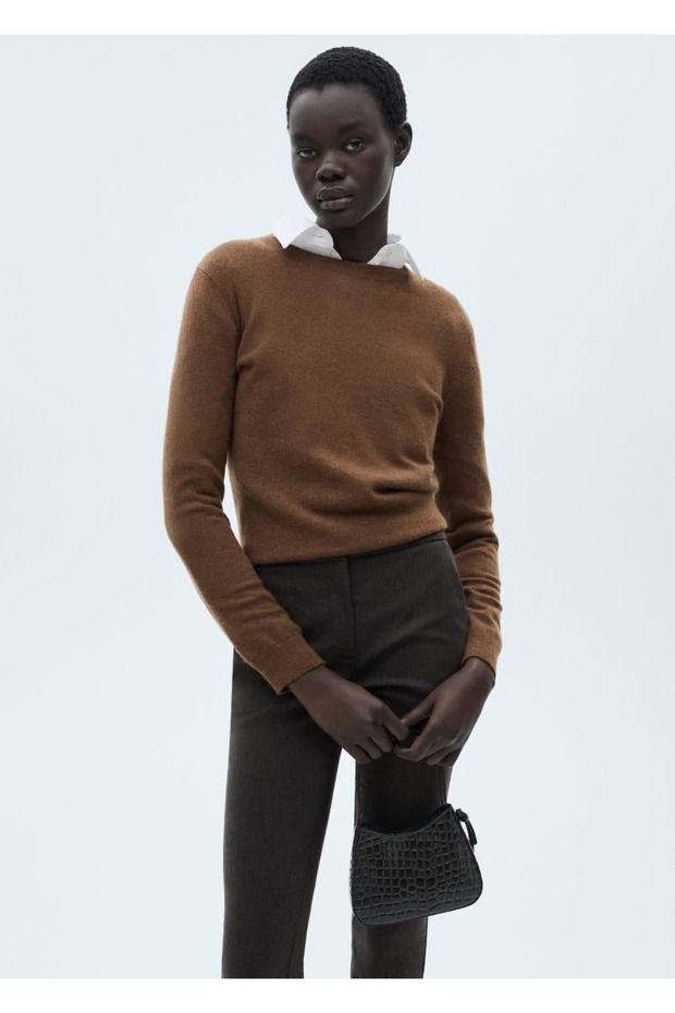 Cropped skinny pantolon - 7