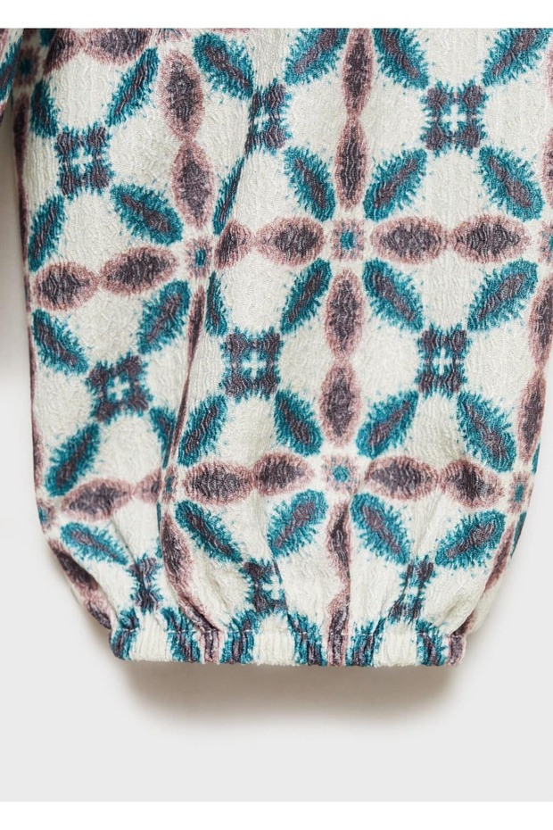 Blouse with Geometric Pattern - 7