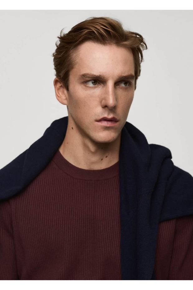 İnce Triko Ribana Pamuklu Kazak - 7