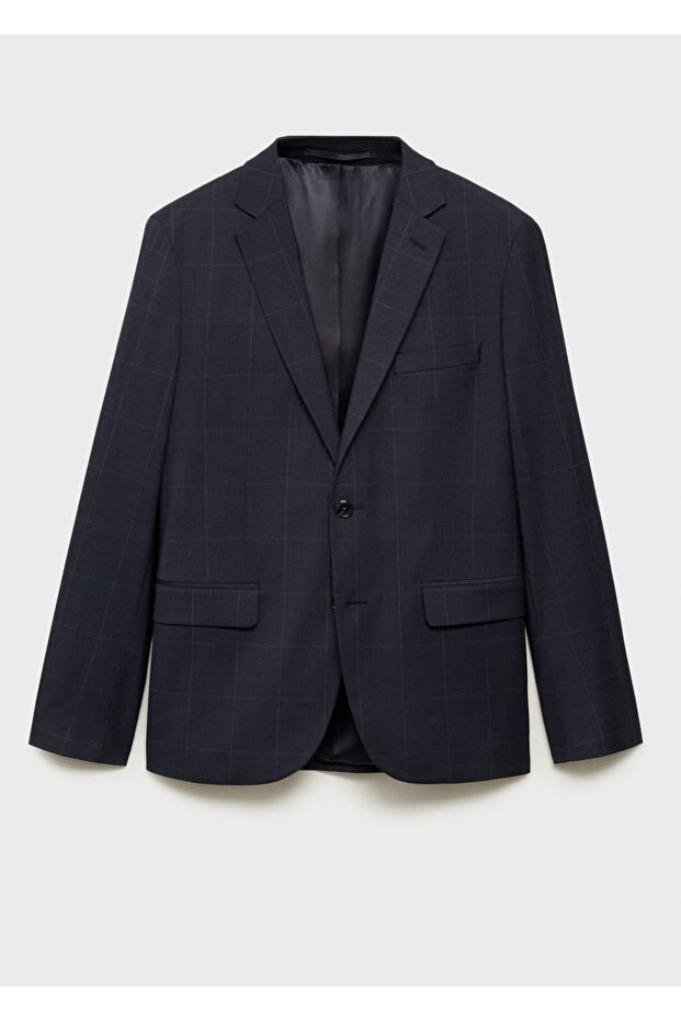 Streç kumaştan süper dar kesim blazer ceket - 3